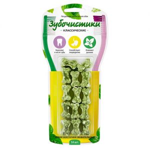 ЛАКОМСТВО ДЛЯ СОБАК ДЕРЕВЕНСКИЕ ЛАКОМСТВА ЗУБОЧИСТИКИ МИНИ-КОСТОЧКИ ЖЕВАТЕЛЬНЫЕ 14ШТ