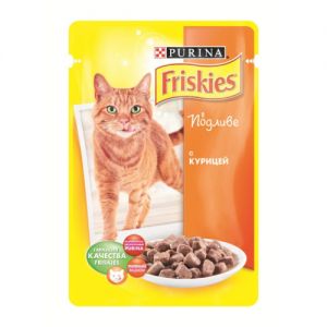КОРМ ДЛЯ КОШЕК FRISKIES КУСОЧКИ В ПОДЛИВЕ КУРИЦА КОНС.