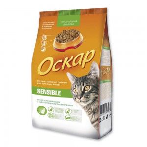Сухой корм «Оскар» Sensible Сухой корм для кошек привередливых к еде