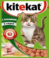 КОРМ ДЛЯ КОШЕК КИТЕКАТ КРОЛИК В СОУСЕ, ПАК. 85Г