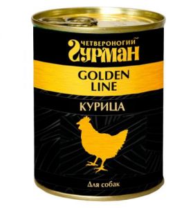 КОРМ ДЛЯ СОБАК ЧЕТВЕРОНОГИЙ ГУРМАН КУРИЦА НАТУРАЛЬНАЯ В ЖЕЛЕ КОНС.(ЗОЛОТАЯ СЕРИЯ)