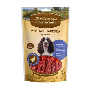 ЛАКОМСТВО ДЛЯ СОБАК ДЕРЕВЕНСКИЕ ЛАКОМСТВА УТИНАЯ НАРЕЗКА,