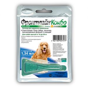 MERIAL ФРОНТЛАЙН КОМБО M ДЛЯ СОБАК 10-20КГ 1 ПИПЕТКА