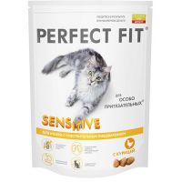 КОРМ ДЛЯ КОШЕК PERFECT FIT С ЧУВСТВИТЕЛЬНЫМ ПИЩЕВАРЕНИЕМ, КУРИЦА СУХ.