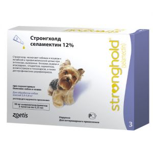 ZOETIS СТРОНГХОЛД КАПЛИ ДЛЯ СОБАК 2,6-5КГ 