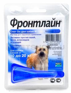 MERIAL ФРОНТЛАЙН СПОТ-ОН L ДЛЯ СОБАК 10-20КГ 1 ПИПЕТКА