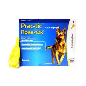 NOVARTIS ПРАКТИК КАПЛИ ОТ БЛОХ И КЛЕЩЕЙ ДЛЯ СОБАК 22-50КГ