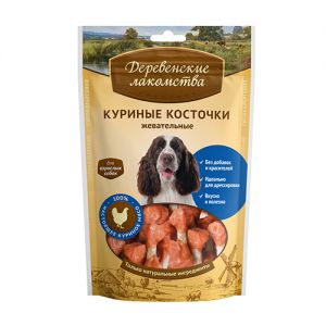 ЛАКОМСТВО ДЛЯ СОБАК ДЕРЕВЕНСКИЕ ЛАКОМСТВА КУРИНЫЕ КОСТОЧКИ