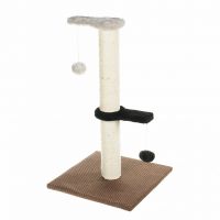 PETMAX КОГТЕТОЧКА-СТОЛБИК С ИГРУШКАМИ 34*34*60 СМ