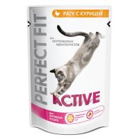 КОРМ ДЛЯ КОШЕК PERFECT FIT ДЛЯ АКТИВНЫХ КОНС.