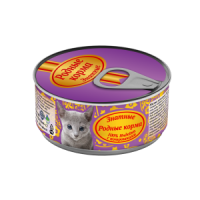 Консервы для кошек «Родные корма знатные с потрошками» 