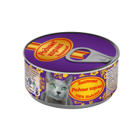 Консервы для кошек «Родные корма знатные с индейкой»