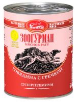 КОРМ ДЛЯ СОБАК МЯСНОЕ РАГУ ГОВЯДИНА С ГРЕЧКОЙ, КОНС
