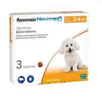 MERIAL ФРОНТЛАЙН НЕКСГАРД ТАБ.ЖЕВАТЕЛЬНЫЕ ДЛЯ СОБАК 2-4КГ