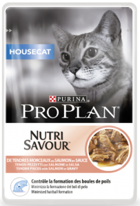 PRO PLAN® NUTRISAVOUR® Housecat для кошек, живущих дома С ЛОСОСЕМ   Для взрослых кошек   Влажный