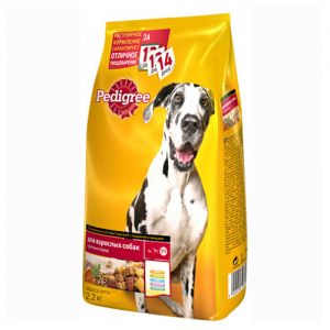 КОРМ ДЛЯ СОБАК PEDIGREE (ПЕДИГРИ) ДЛЯ КРУПНЫХ ПОРОД ГОВЯДИНА, ОВОЩИ СУХ.