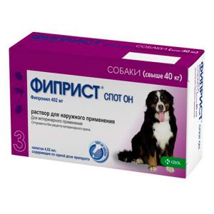 KRKA ФИПРИСТ СПОТ ОН ДЛЯ СОБАК свыше 40кг 