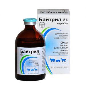 BAYER БАЙТРИЛ ДЛЯ ИНЪЕКЦИЙ 5 % 