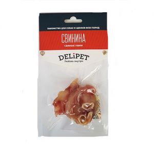 ЛАКОМСТВО ДЛЯ СОБАК DELIPET СВИНЫЕ УШИ