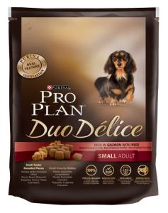PRO PLAN® DUO DÉLICE для взрослых собак мелких и карликовых пород С ЛОСОСЕМ
