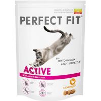 КОРМ ДЛЯ КОШЕК PERFECT FIT ДЛЯ АКТИВНЫХ, КУРИЦА СУХ.