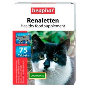 BEAPHAR ВИТАМИНЫ ДЛЯ КОШЕК С ПОЧЕЧНЫМИ ПРОБЛ. "RENALETTEN" 