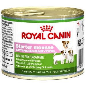 КОРМ ДЛЯ ЩЕНКОВ ROYAL CANIN (РОЯЛ КАНИН) STARTER MOUSSE ДО 2-Х МЕСЯЦЕВ, БЕРЕМЕННЫХ И КОРМЯЩИХ СУК КОНС.