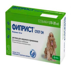KRKA ФИПРИСТ СПОТ ОН ДЛЯ СОБАК 10-20кг