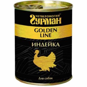 КОРМ ДЛЯ СОБАК ЧЕТВЕРОНОГИЙ ГУРМАН ИНДЕЙКА НАТУРАЛЬНАЯ В ЖЕЛЕ КОНС. (ЗОЛОТАЯ СЕРИЯ)