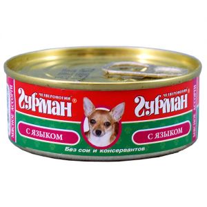 КОРМ ДЛЯ СОБАК ЧЕТВЕРОНОГИЙ ГУРМАН МЯСНОЕ АССОРТИ ЯЗЫК КОНС. С КОЛЬЦОМ