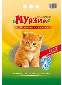 НАПОЛНИТЕЛЬ ДЛЯ КОШАЧЬЕГО ТУАЛЕТА МУРЗИК СИЛИКАГЕЛЬ 