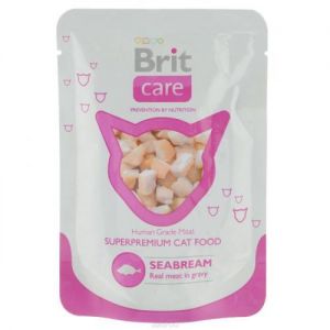 КОРМ ДЛЯ КОШЕК BRIT CARE МОРСКОЙ ЛЕЩ КОНС. ПАУЧ