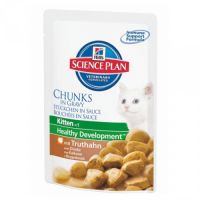КОРМ ДЛЯ КОТЯТ HILLS (ХИЛС) SCIENCE PLAN ИНДЕЙКА КУСОЧКИ В СОУСЕ КОНС.