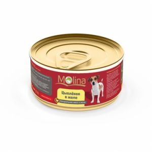 Консервы в желе для собак Molina «Цыпленок»