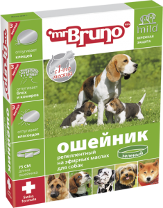 MR.BRUNO Ошейник репеллентный Зеленый