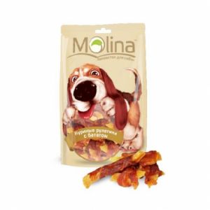 Лакомство для собак Molina «Куриные рулетики с бататом»
