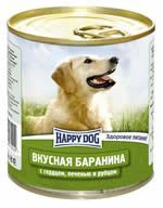 Влажные корма Happy Dog  Линия Natur Вкусная баранина с сердцем, печенью, рубцом и рисом