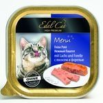 Влажные корма Edel Cat  Нежные паштеты Лосось и форель