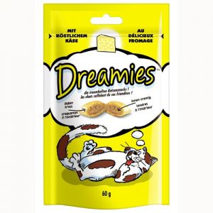 ЛАКОМСТВО ДЛЯ КОШЕК DREAMIES ЛАКОМЫЕ ПОДУШЕЧКИ С СЫРОМ