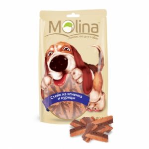 Лакомство для собак Molina «Стейк из ягненка и курицы»