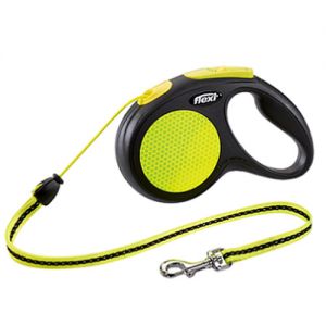 РУЛЕТКА ДЛЯ СОБАК FLEXI NEON NEW CLASSIC М (ДО 20КГ) ТРОС 5М