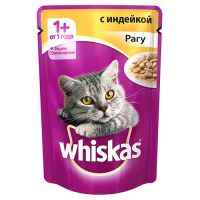 КОРМ ДЛЯ КОШЕК ВИСКАС РАГУ С ИНДЕЙКОЙ КОНС.