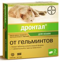 АНТИГЕЛЬМИНТИК ДЛЯ КОШЕК BAYER ДРОНТАЛ 