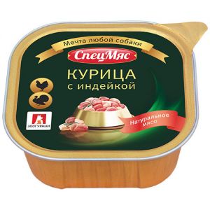 КОРМ ДЛЯ СОБАК ЗООГУРМАН СПЕЦМЯС ИНДЕЙКА С КУРИЦЕЙ КОНС.