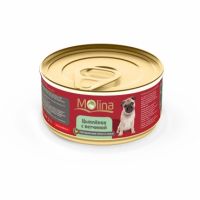 Консервы в соусе для собак Molina «Цыпленок с ветчиной»