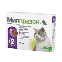АНТИГЕЛЬМИНТИК ДЛЯ КОТЯТ И КОШЕК KRKA МИЛПРАЗОН более 2кг