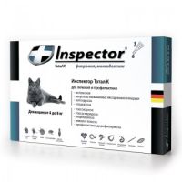 Inspector капли от внешних и внутренних паразитов для кошек от 4 до 8 кг