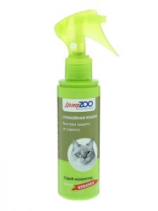 ДОКТОР ZОО 0652 Спрей для кошек и котят Спокойная кошка (Защита от стресса)