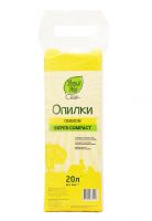 зверье мое SUPER COMPACT опилки лимон 