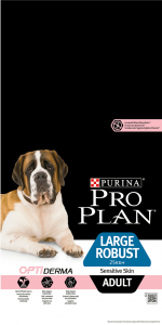 PRO PLAN® OPTIDERMA® для взрослых собак крупных пород мощного телосложения с чувствительной кожей С ЛОСОСЕМ
